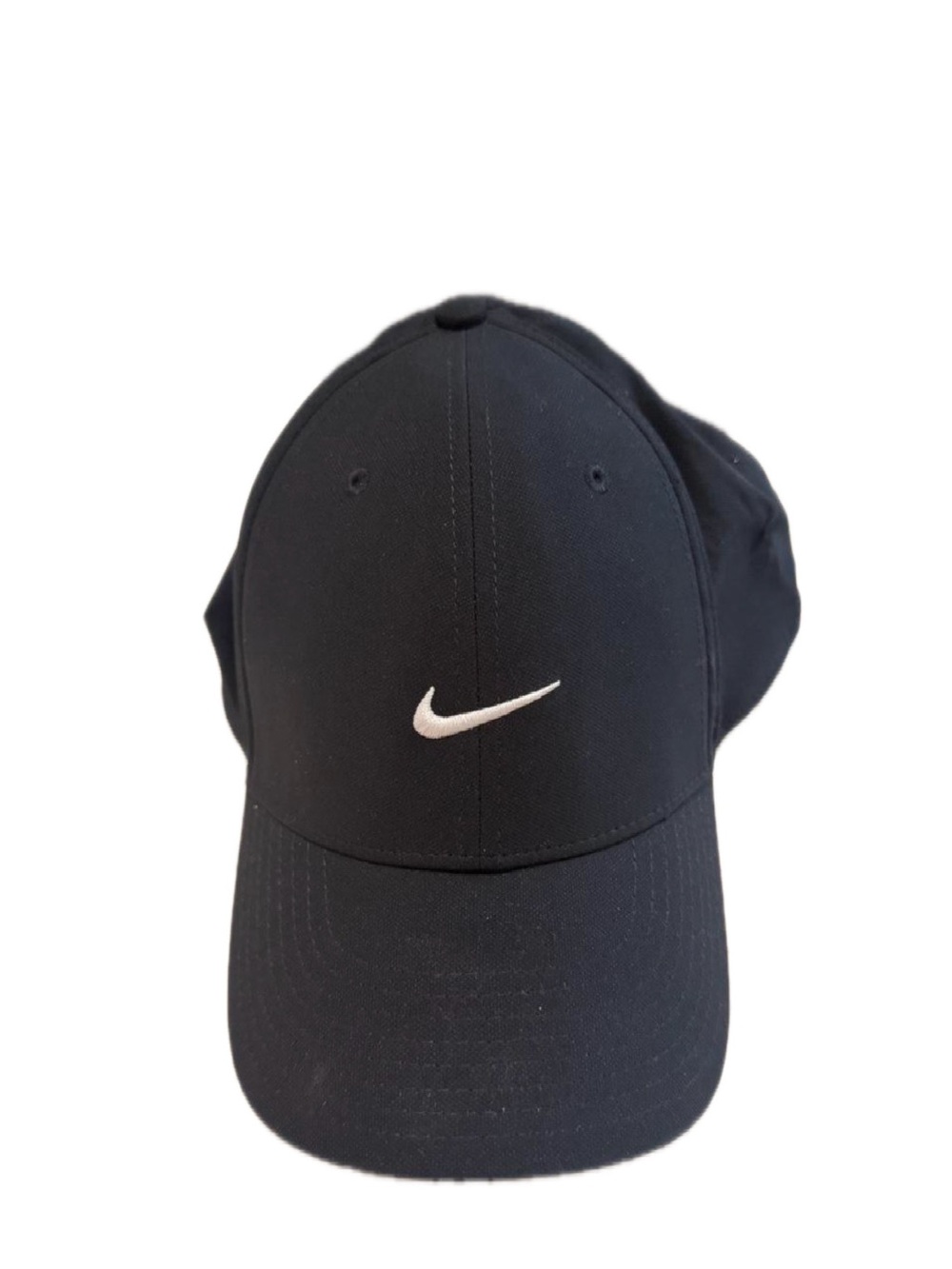 Nike Black L/XL Club Dri-FIT Cap with White Logo Tag